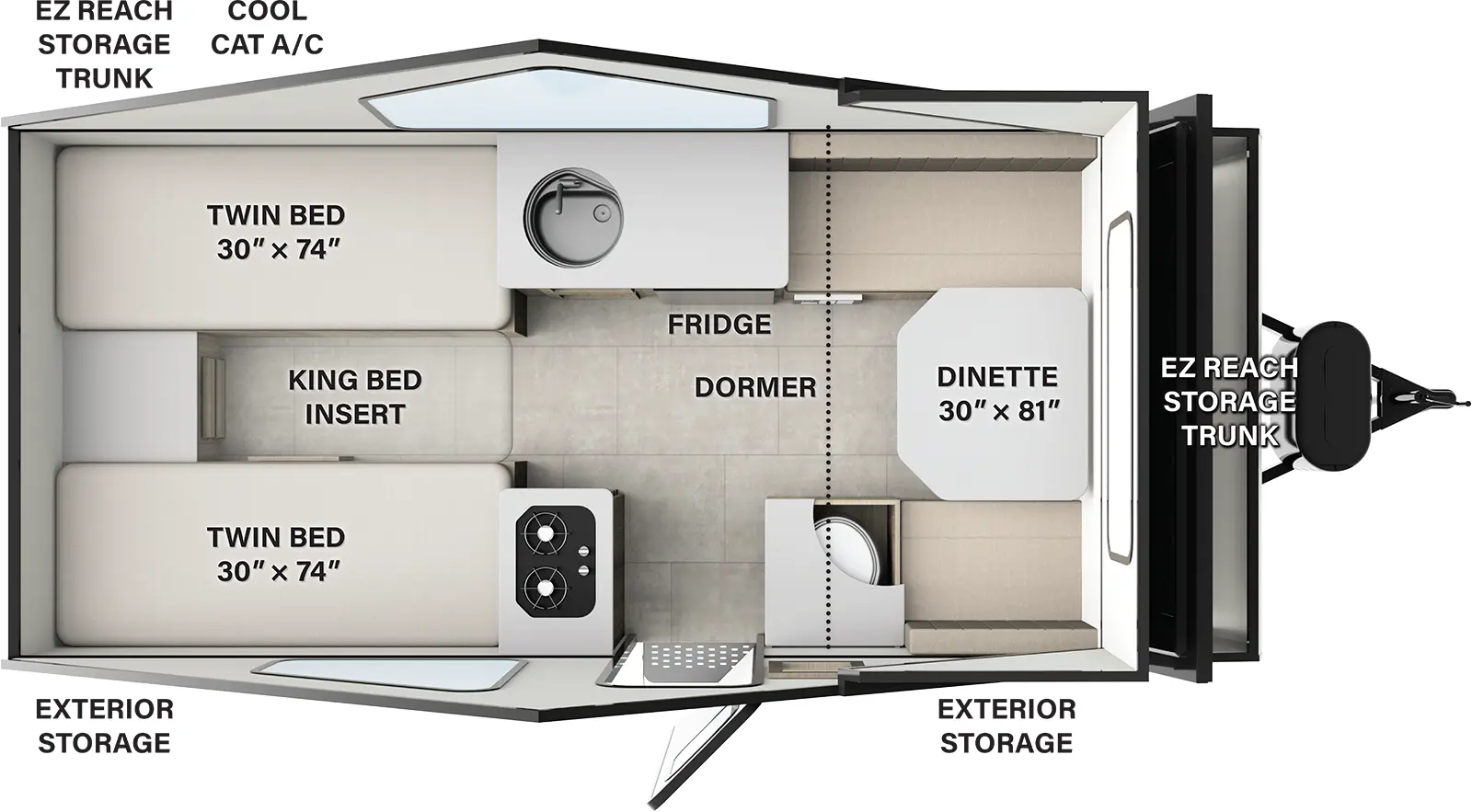 The Flagstaff Hard Side Pop-Up Campers T21HS features include: toilet and hard sides.